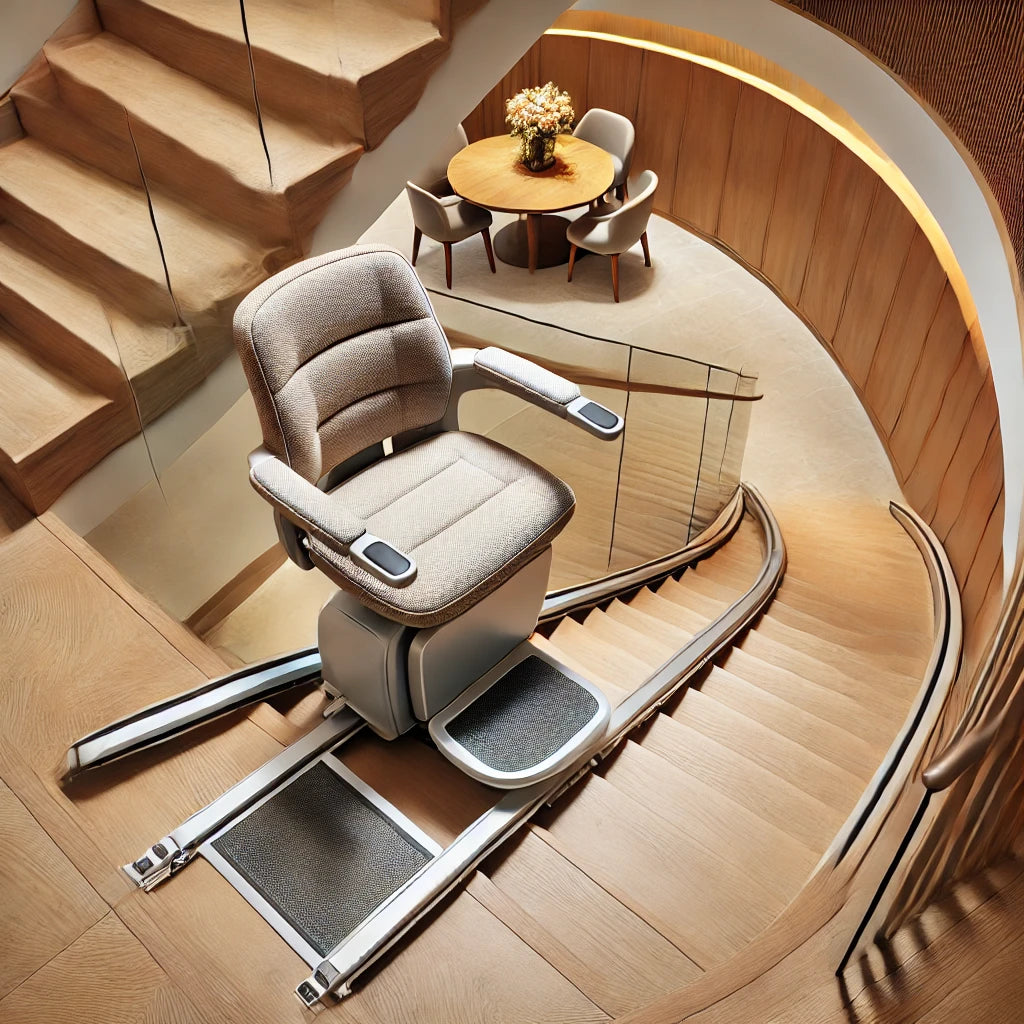 HME Superior Curved Stair Lift